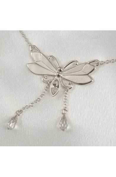 Waiting - Silver Butterfly Waist Chain With Crystals