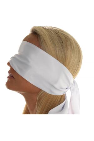 White Satiny Blindfold 