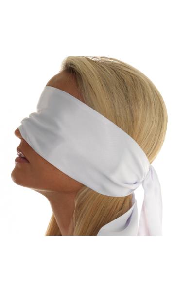 White Satiny Blindfold