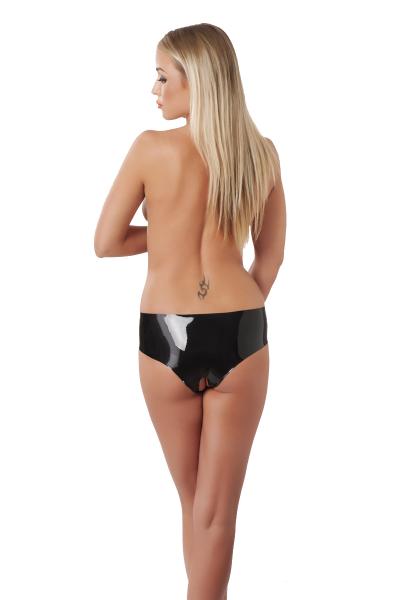 Willing Captive - Crotchless Vinyl Panty