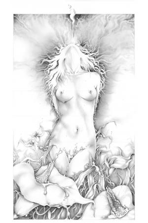 Woman With Scents Lithograph 50x70 cm