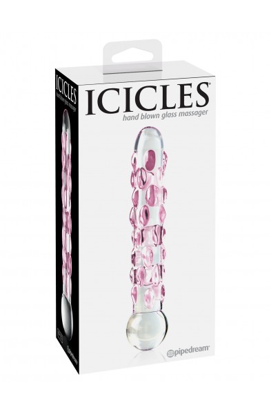 Icicles No. 7 - Clear / Pink