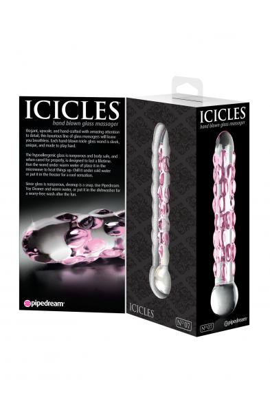 Icicles No. 7 - Clear / Pink