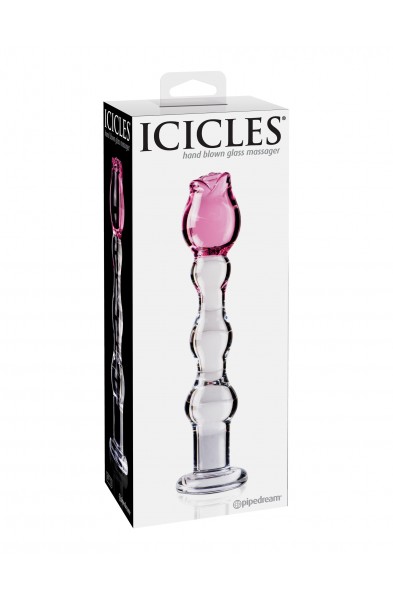 Icicles No. 12 - Clear / Pink