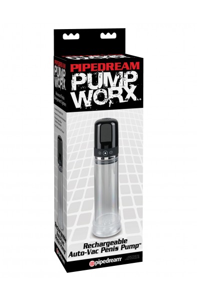 Pump Worx Rechargeable 3-Speed Auto-Vac Penis Pump