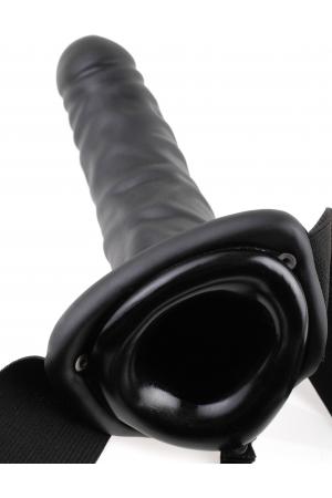 Fetish Fantasy Series 8 Inch Hollow Strap-on -  Black