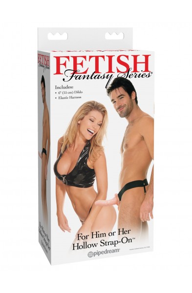 Fetish Fantasy Series for Him or Her Hollow Strap-on - Flesh