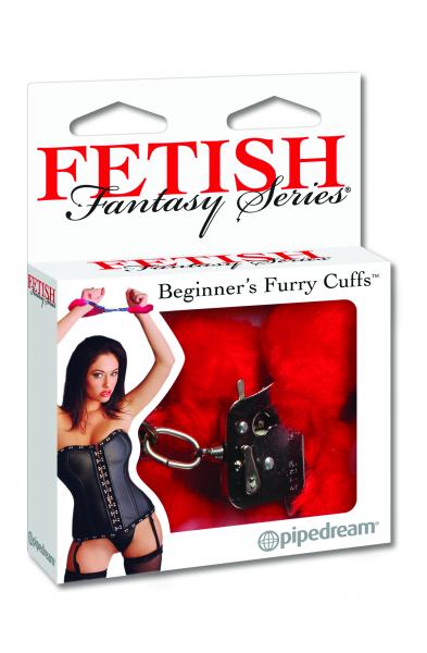 Fetish Fantasy Series Beginner's Furry Cuffs - Red