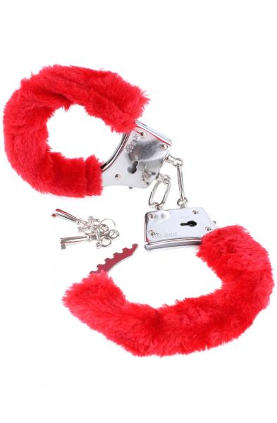 Fetish Fantasy Series Beginner's Furry Cuffs - Red