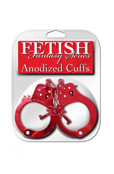 Fetish Fantasy Series Anodized Cuffs - Red