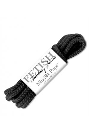 Fetish Fantasy Series Mini Silk Rope - Black