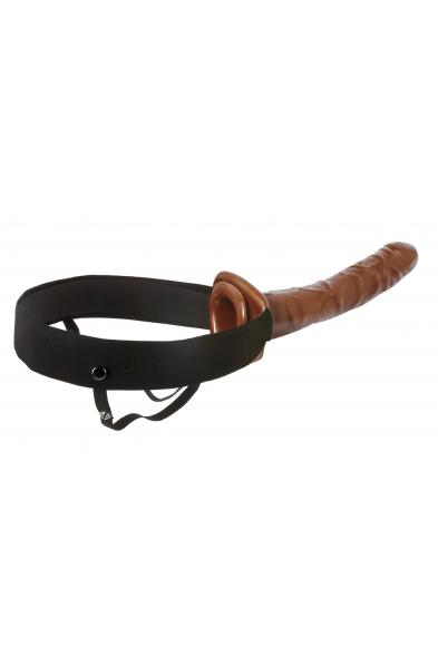 Fetish Fantasy Series 10 Inch Chocolate Dream  Hollow Strap-On