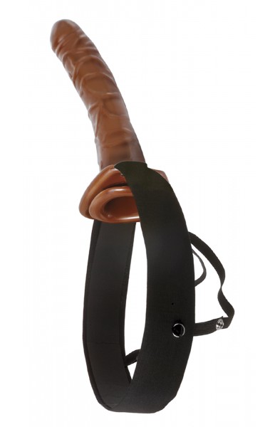 Fetish Fantasy Series 10 Inch Chocolate Dream  Hollow Strap-On
