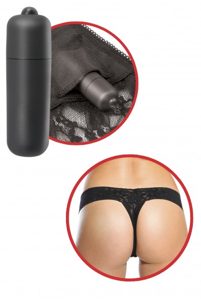 Fetish Fantasy Series Hanky Spank Me Vibrating Panties - Black