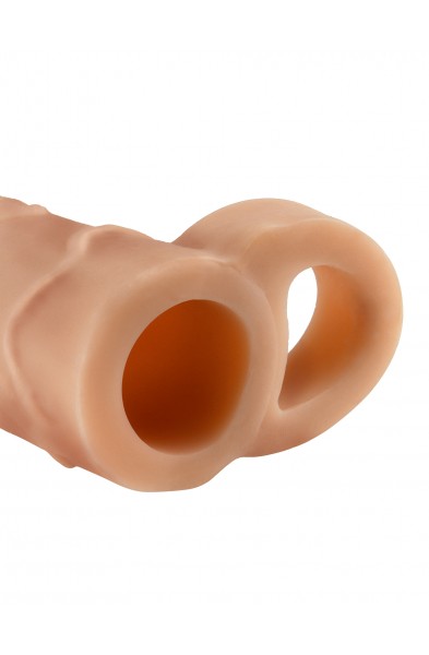 Fantasy X-Tension Perfect 2-Inch Extension With  Ball Strap - Flesh