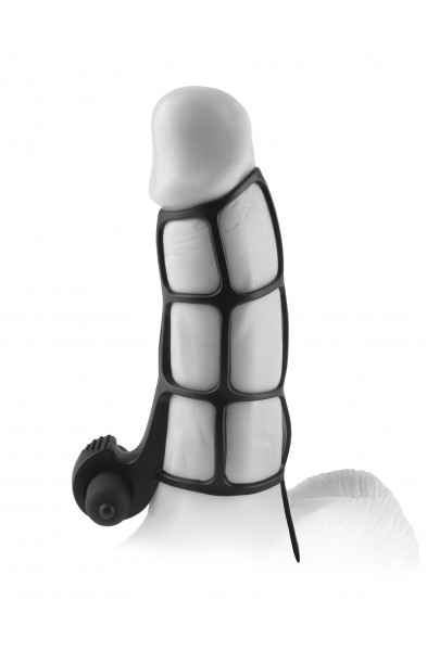Fantasy X-Tensions Deluxe Silicone Power Cage  - Black