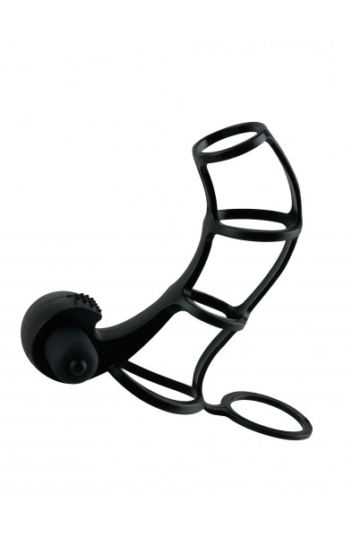 Fantasy X-Tensions Deluxe Silicone Power Cage  - Black