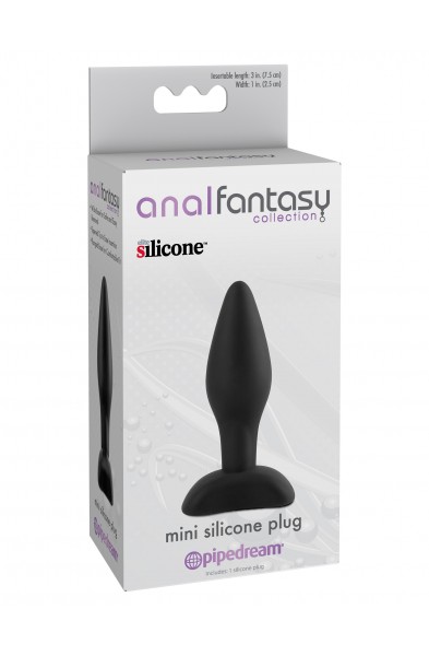 Anal Fantasy Collection Mini Silicone Plug - Black