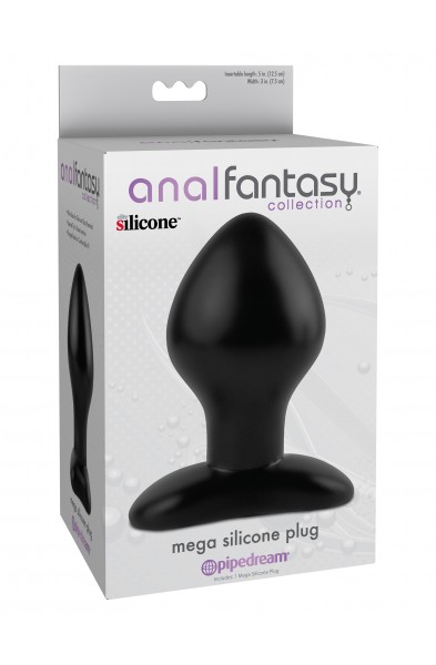 Anal Fantasy Collection Mega Silicone Plug - Black