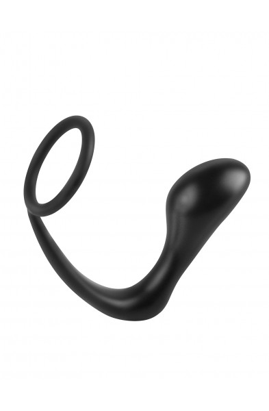 Anal Fantasy Collection Ass Gasm Cockring Plug - Black