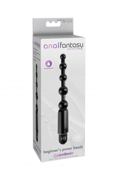 Anal Fantasy Collection Beginners Power Beads - Black