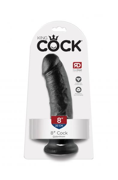 King Cock 8-Inch Cock - Black