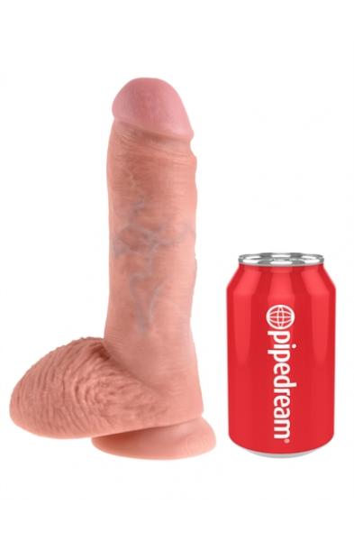 King Cock 8-Inch Cock With Balls - Flesh