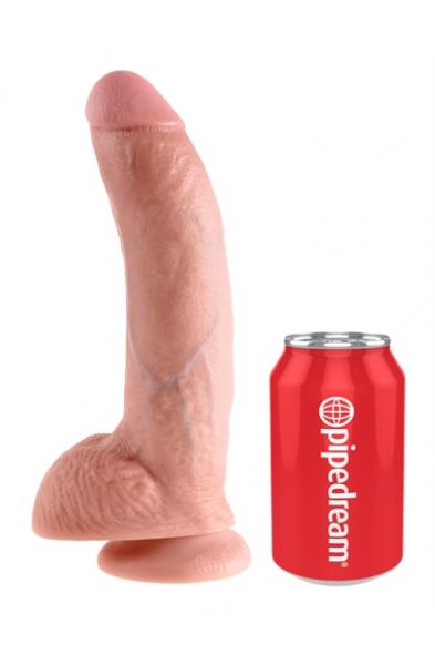 King Cock 9-Inch Cock With Balls - Flesh