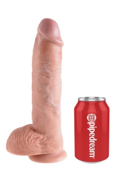 King Cock 10-Inch Cock With Balls - Flesh