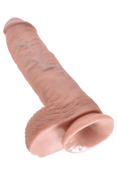 King Cock 10-Inch Cock With Balls - Flesh