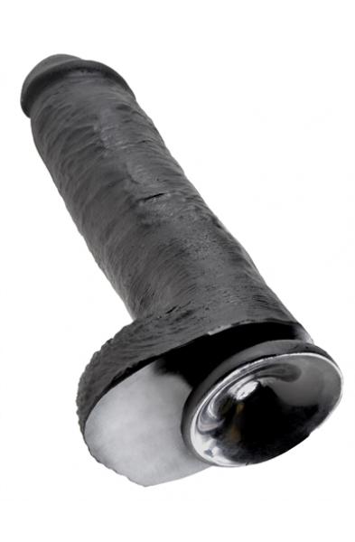 King Cock 11 Inch With Balls - Black