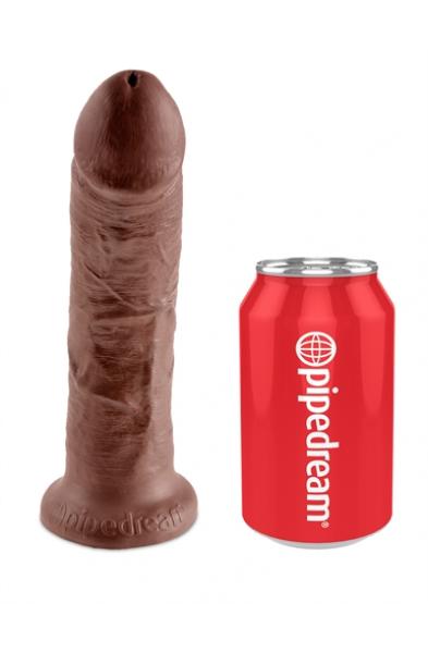 King Cock Strap on Harness With 8 Inch Cock - Brown
