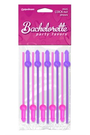 Bachelorette Party Favors Mini Cock Tails Straw -  10 Pack