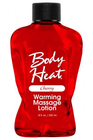 Body Heat Warming Massage Lotion - 8 Fl. Oz. - Cherry