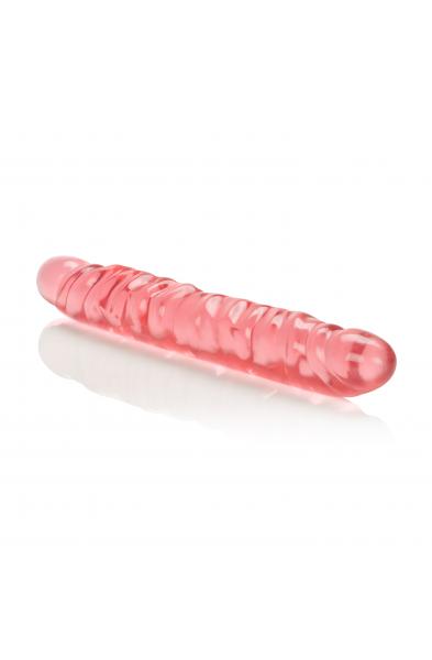 Translucence 12 Inches Veined Double Dong - Pink