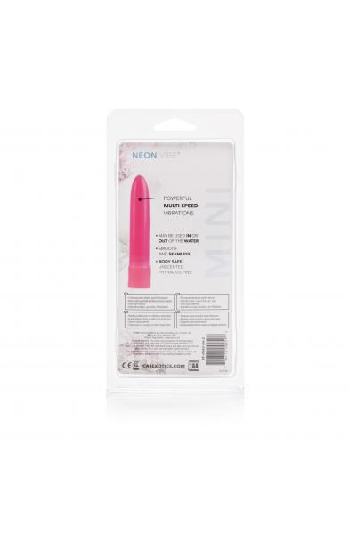 Mini Neon Vibe Multi-Speed Vibe 4.5 Inches - Pink