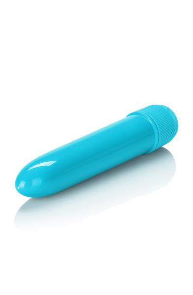 Mini Neon Multi-Speed Vibe 4.5 Inches - Blue