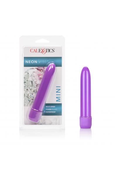 Mini Neon Multi-Speed Vibe 4.5 Inches - Purple