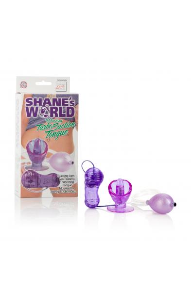 Shane's World Vibrating Turbo Suction Tongue -  Purple