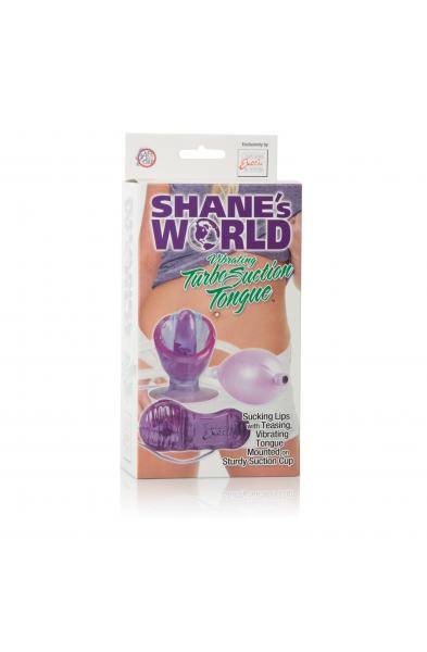 Shane's World Vibrating Turbo Suction Tongue -  Purple