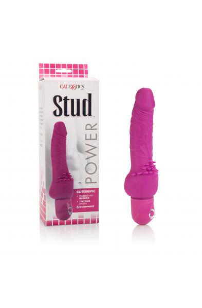 Waterproof Power Stud Cliterrific Dong - Pink