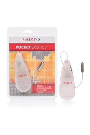 Pocket Exotics Heated Whisper Bullet - Clear