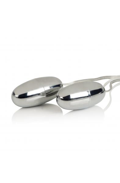 Pocket Exotics Vibrating Double Silver Bullets