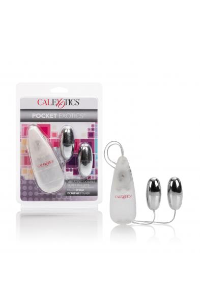 Pocket Exotics Vibrating Double Silver Bullets