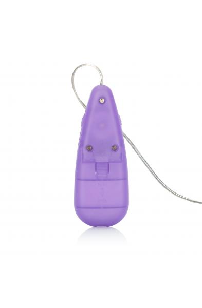 Silicone Slims Vibrating Nubby Bullet - Purple
