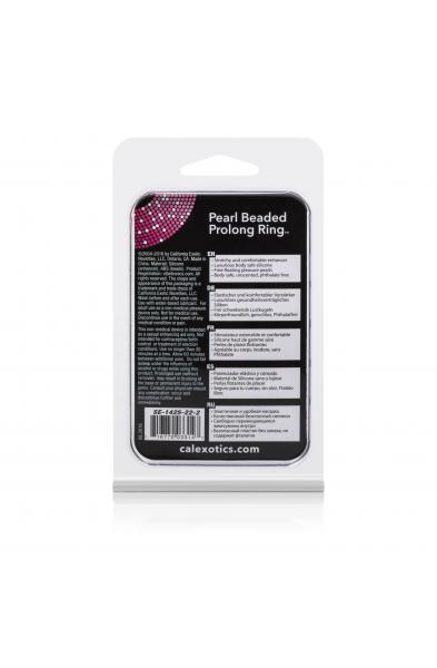 Pearl Beaded Prolong Rings - White