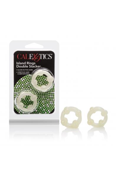 Island Rings Double Stacker - Glow-in-the-Dark