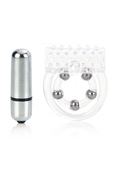 Maximus Enhancement Ring 5 Stroker Beads - Clear