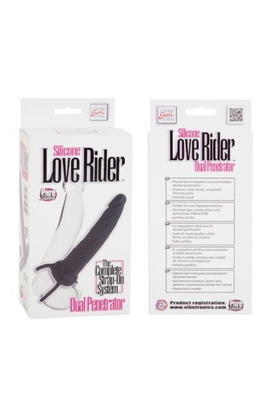 Silicone Love Rider Dual Penetrator - Black