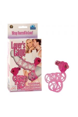Lovers Cage Stretchy Cock Cage Comfortable Scrotum Cage - Pink